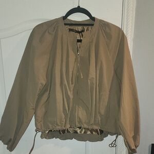 Tan Zip-Up Jacket